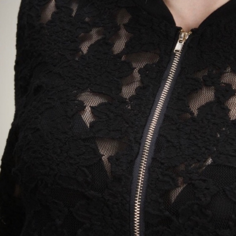 Lace Bomber Jacket - Picture 4 of 4